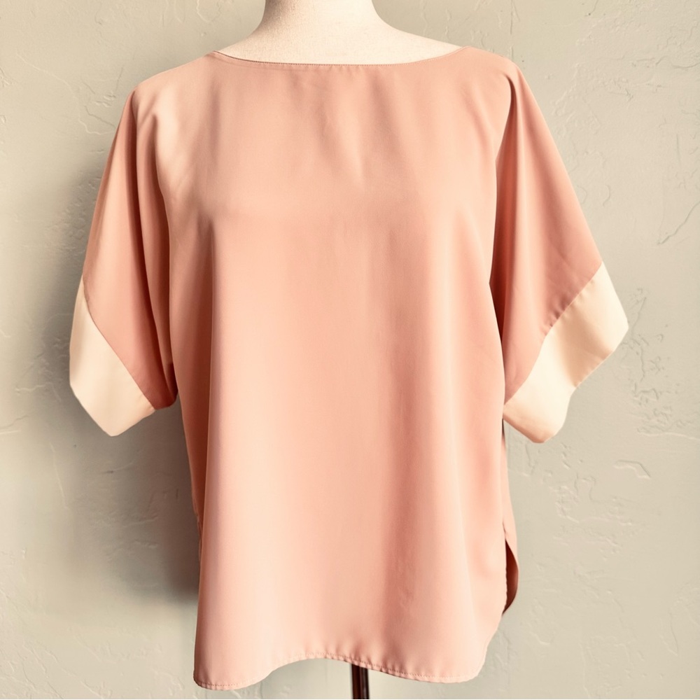 Zara Women's Blouse Soft Blush Pink Cream Size Size XS Business Office Workwear